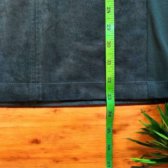 BCBGMAXAZRIA Malina Faux Suede Dress - Alpine Green - XXS - NWT - Picture 8 of 11